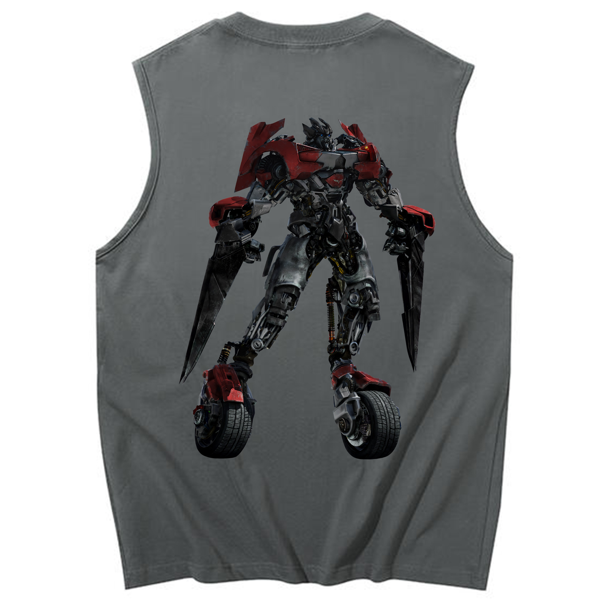 （画像用） Transformers トランスフォーマー コットン100％タンクトップ（背面プリント）